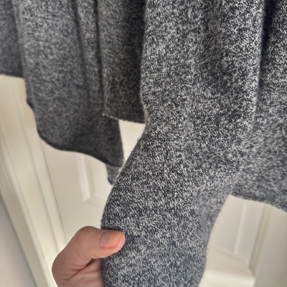 Dark Grey Open Cardigan Wrap Sweater – No Size Tags, Fits Like Women’s Medium - Picture 7 of 10
